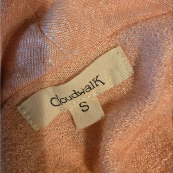 Chico's Cloud Walk Soft Pink Draped Cardigan With Zip SMALL - Picture 8 of 10